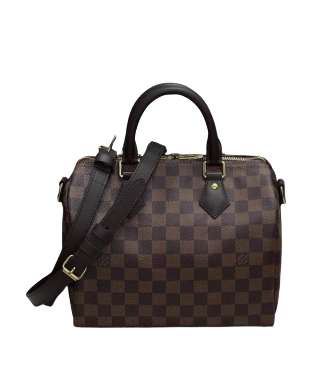 LOUIS VUITTON Коричневая кожаная сумка через плечо, фото 1