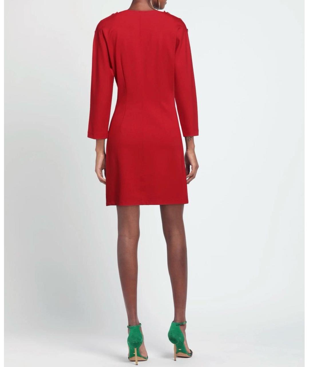 MAX&CO Красное вискозное повседневное платье, фото 2