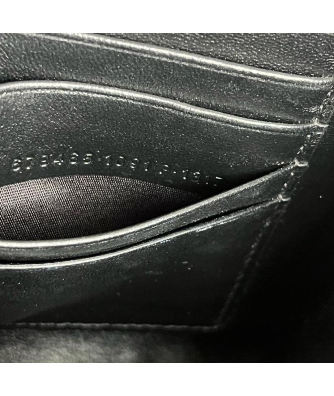 BALENCIAGA Черная кожаная сумка на плечо, фото 4