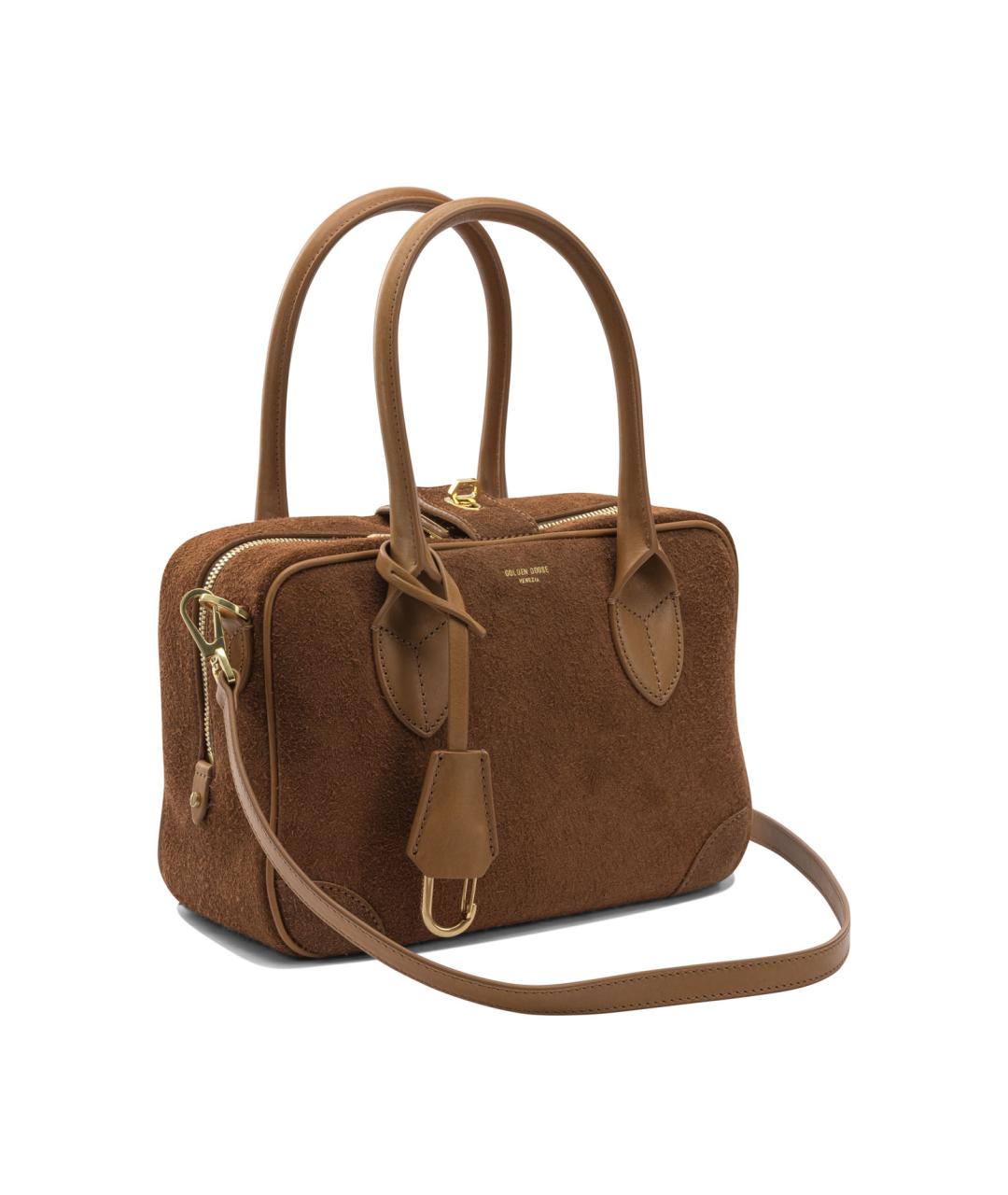 GOLDEN GOOSE DELUXE BRAND Коричневая кожаная сумка тоут, фото 2