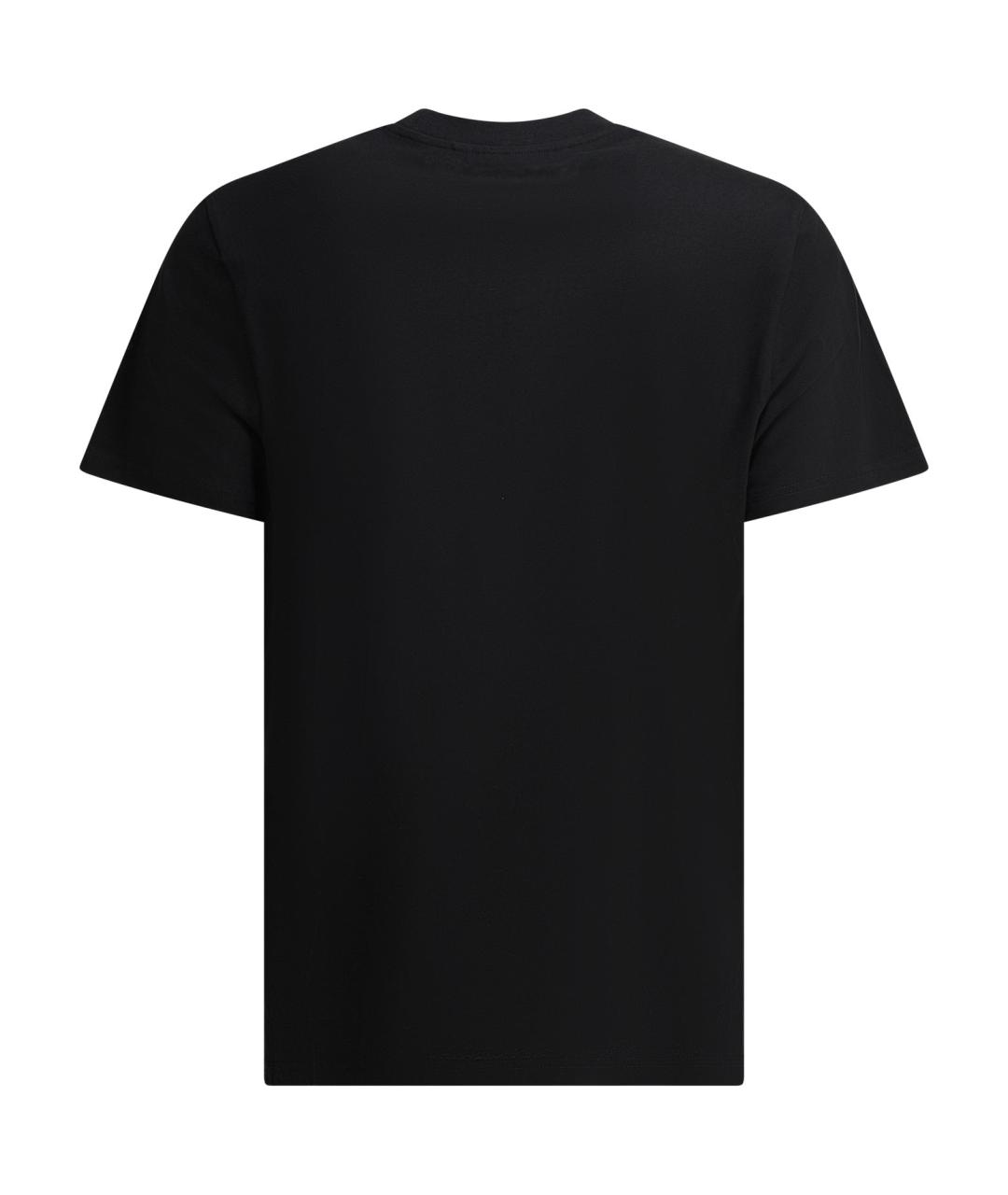 MONCLER Черная хлопковая футболка, фото 2