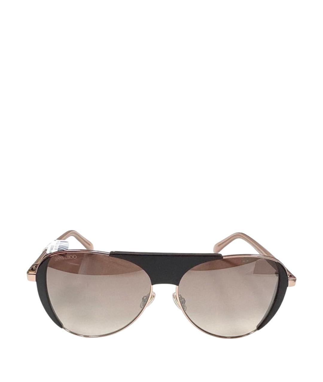 JIMMY CHOO Бордовые пластиковые солнцезащитные очки, фото 1