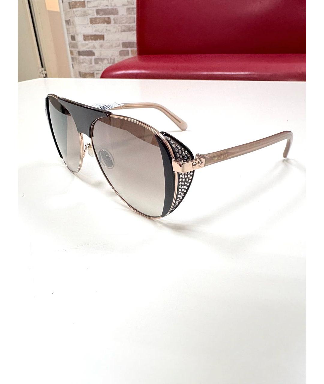 JIMMY CHOO Бордовые пластиковые солнцезащитные очки, фото 3