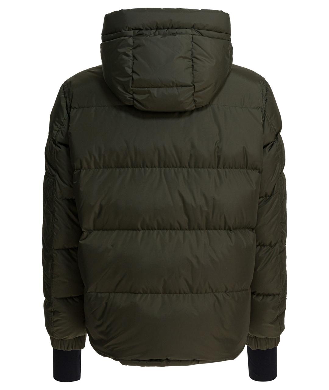 MONCLER GRENOBLE Зеленая полиамидовая куртка, фото 2