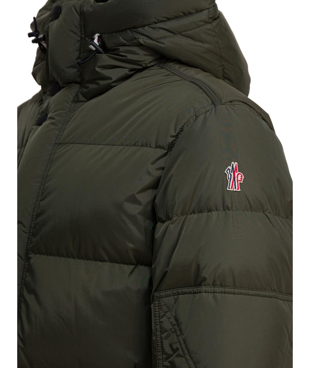 MONCLER GRENOBLE Зеленая полиамидовая куртка, фото 4