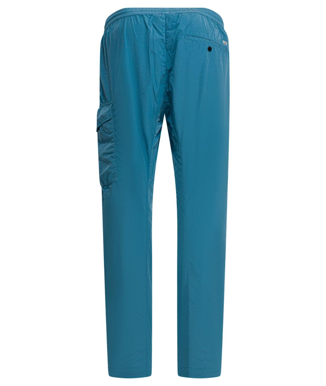 CP COMPANY Голубые полиамидовые повседневные брюки, фото 2