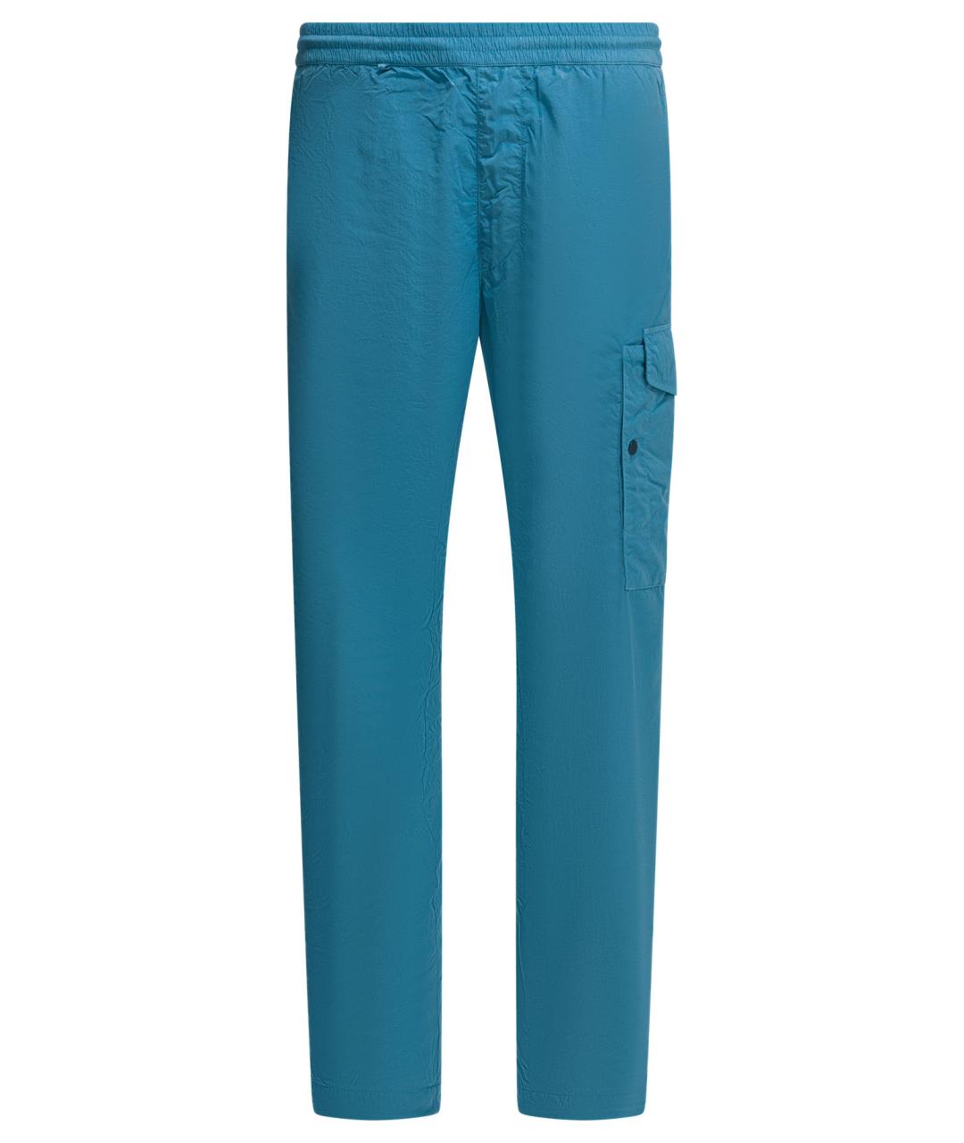 CP COMPANY Голубые полиамидовые повседневные брюки, фото 1
