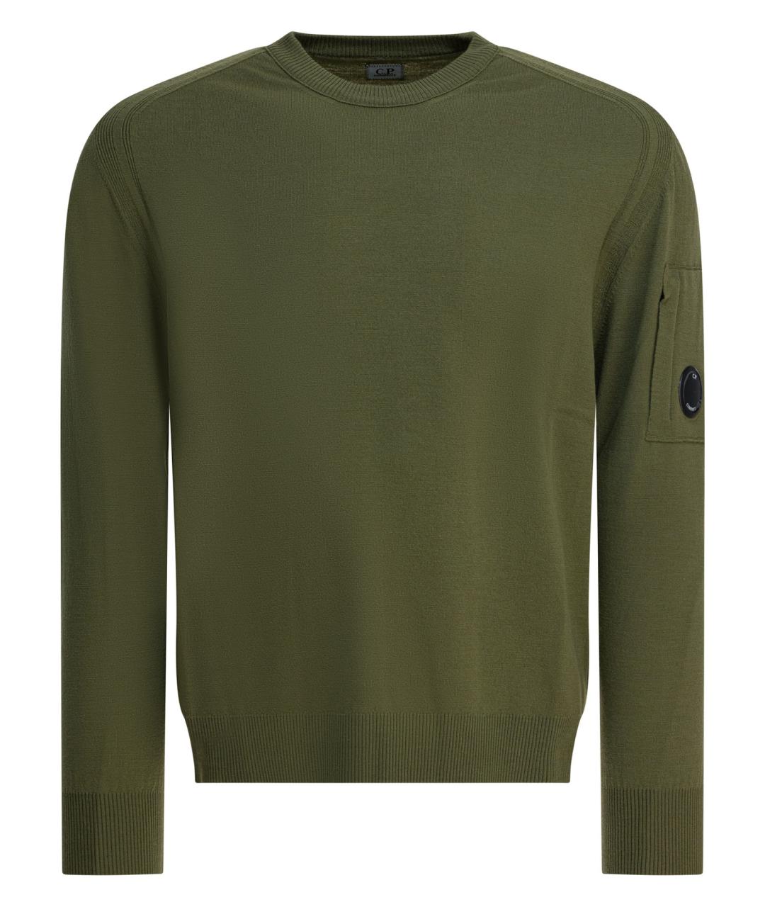 CP COMPANY Зеленый шерстяной джемпер / свитер, фото 1