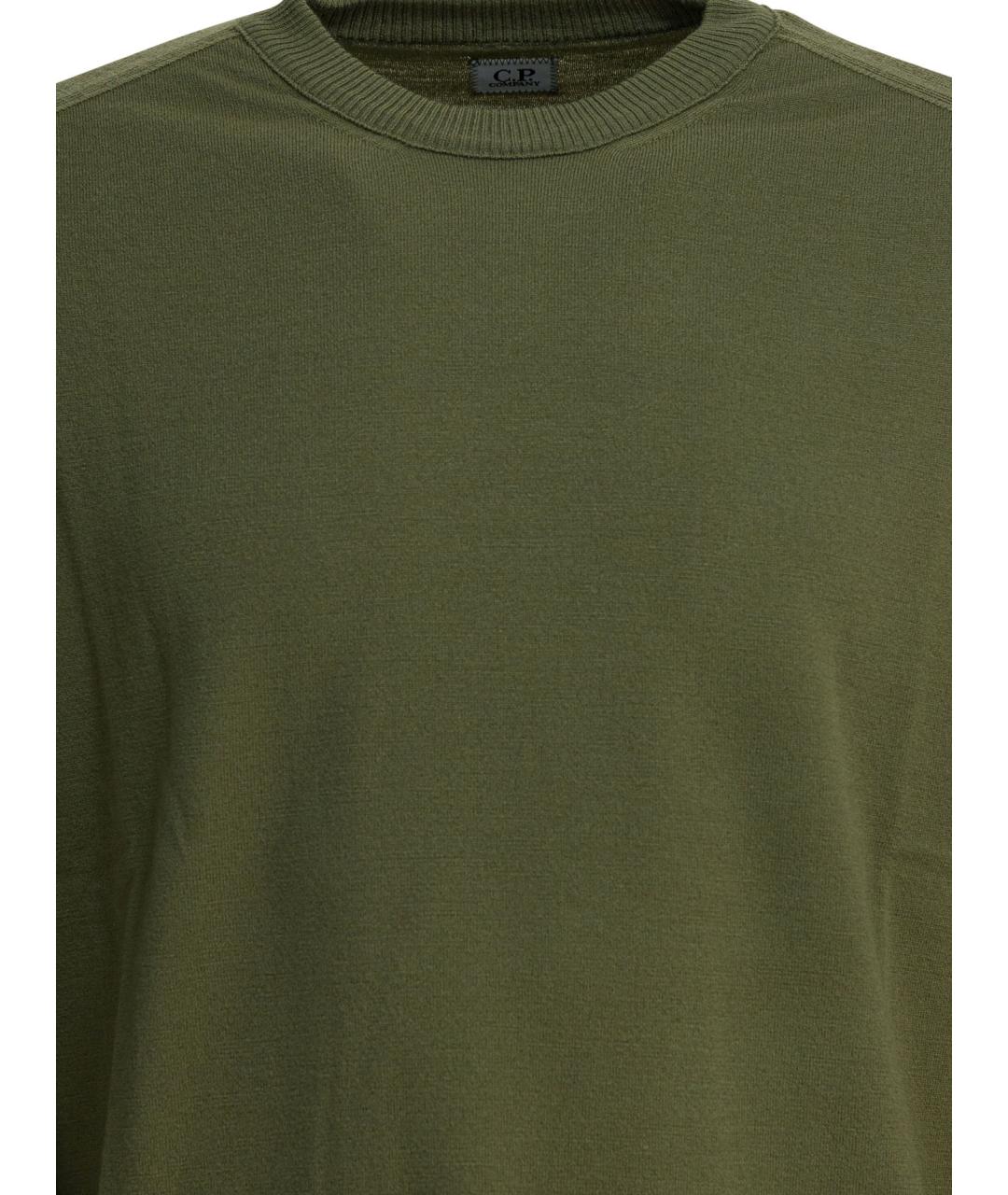 CP COMPANY Зеленый шерстяной джемпер / свитер, фото 3