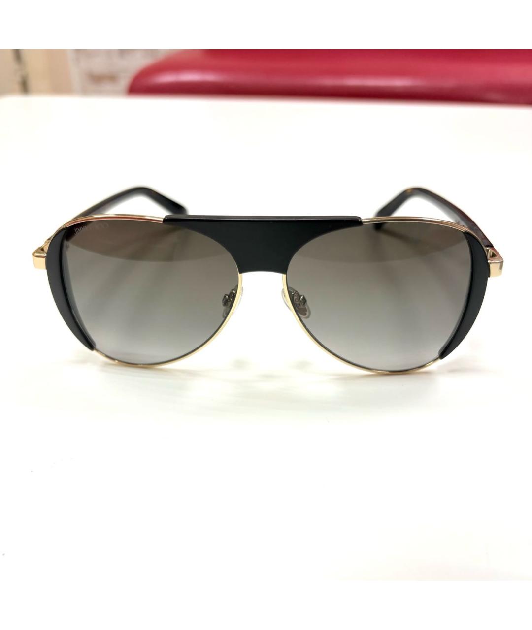 JIMMY CHOO Коричневые пластиковые солнцезащитные очки, фото 9