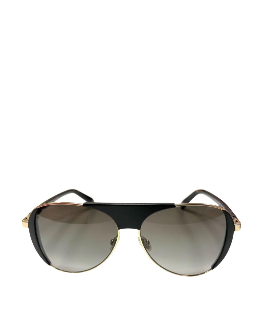 JIMMY CHOO Коричневые пластиковые солнцезащитные очки, фото 1