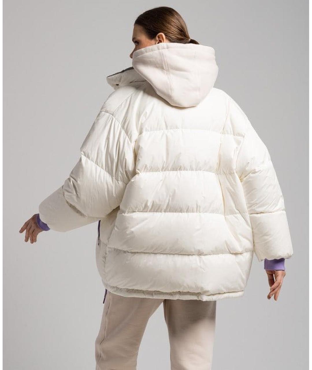 HERNO Белый полиамидовый пуховик, фото 6