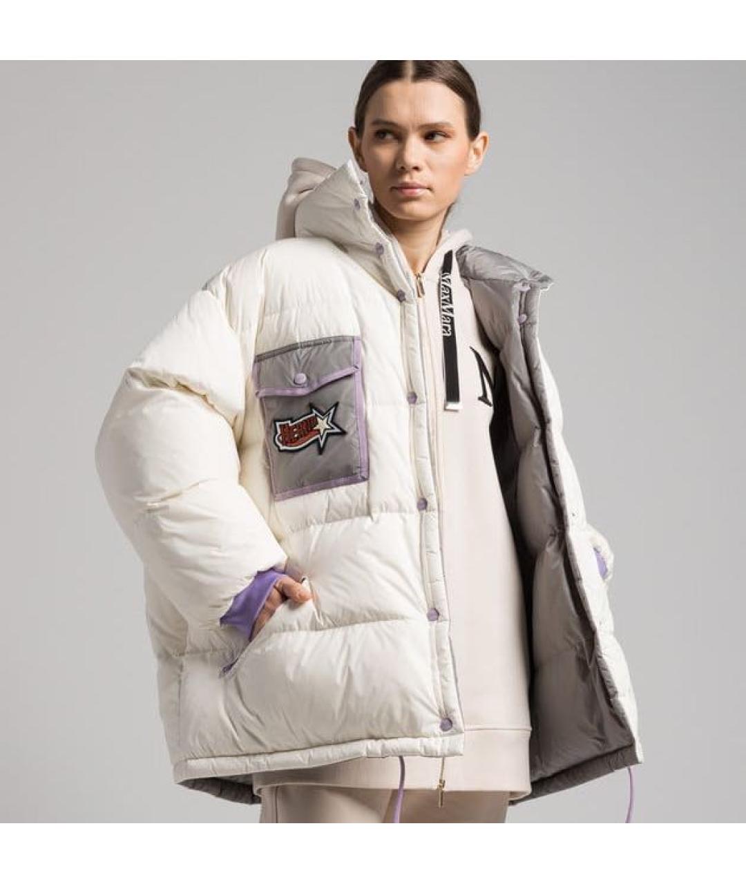 HERNO Белый полиамидовый пуховик, фото 4