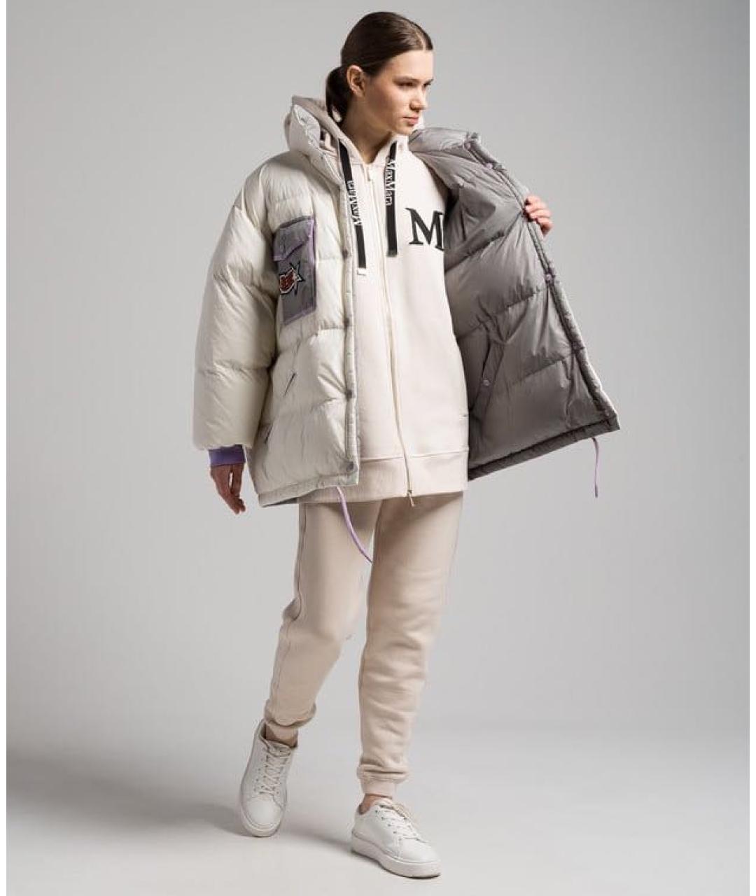 HERNO Белый полиамидовый пуховик, фото 5