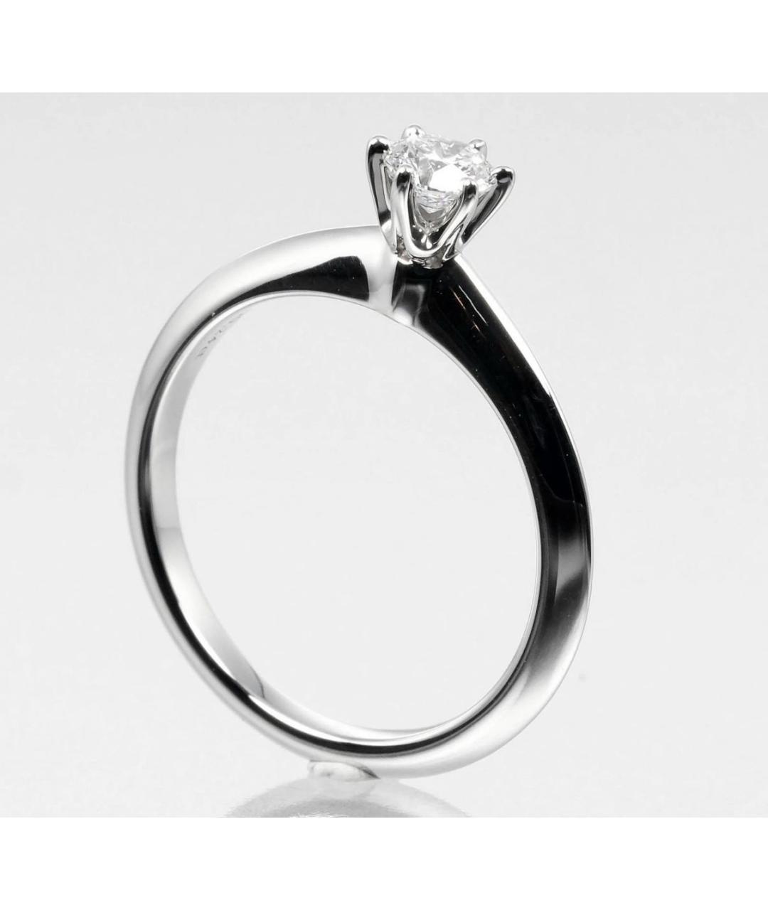 TIFFANY&CO Серебряное платиновое кольцо, фото 4