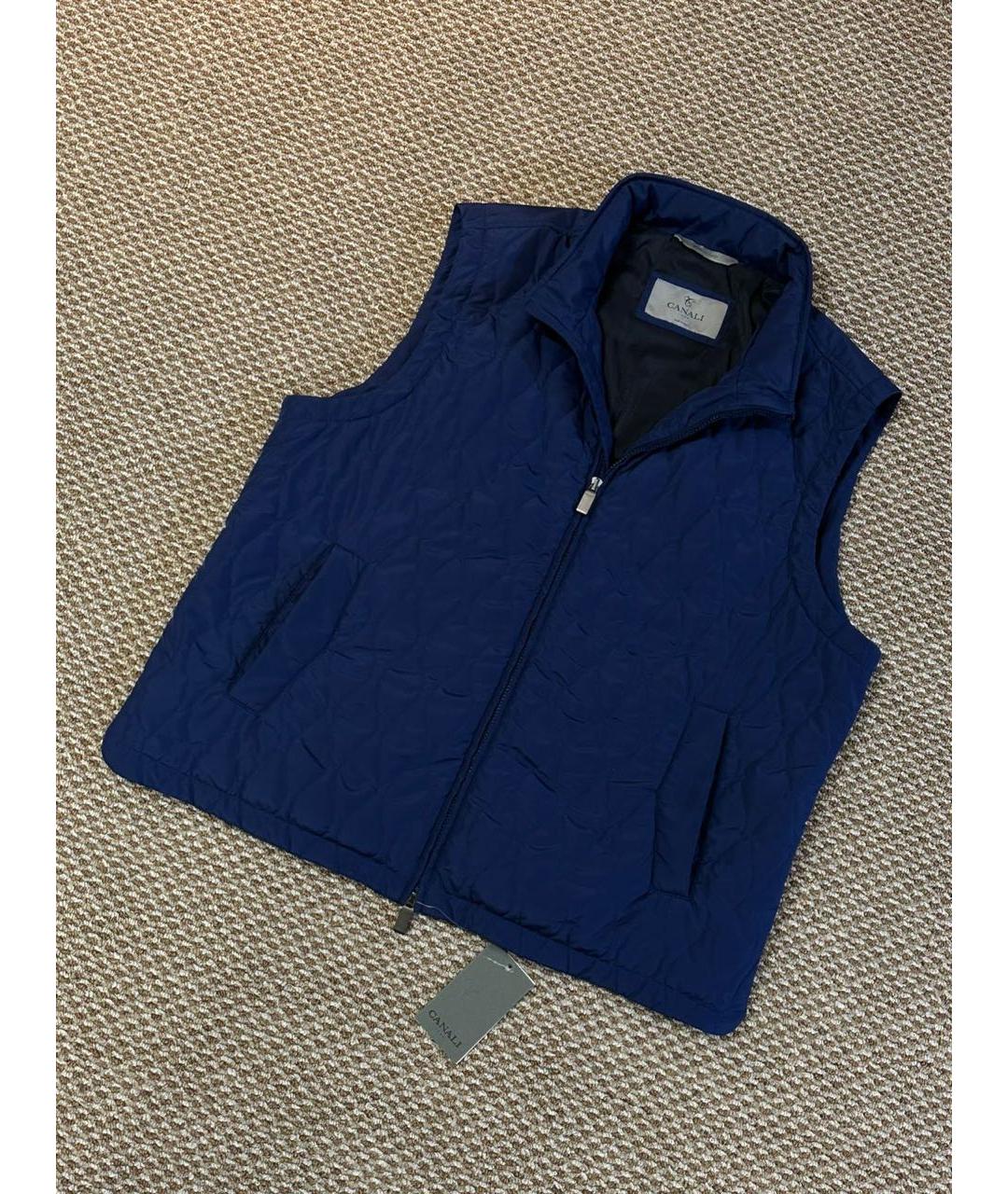 CANALI Синий жилет, фото 5