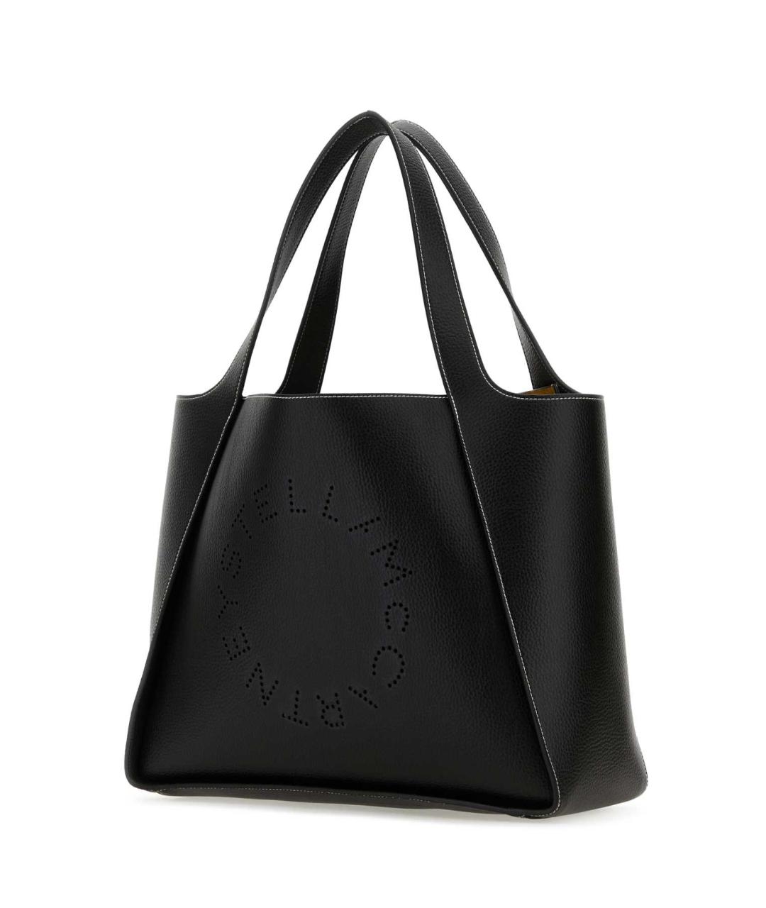 STELLA MCCARTNEY Черная синтетическая сумка с короткими ручками, фото 2