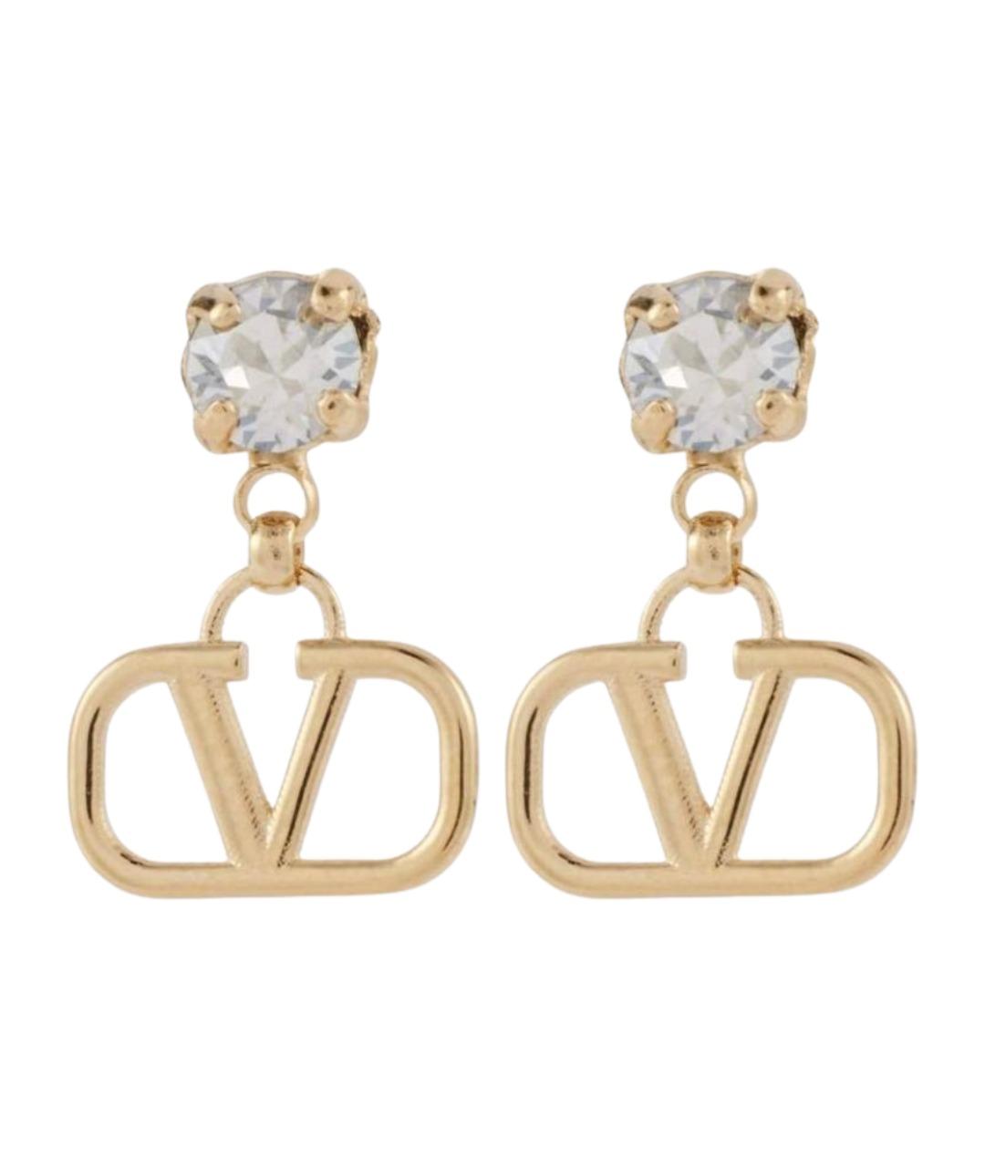VALENTINO Золотые металлические серьги, фото 1