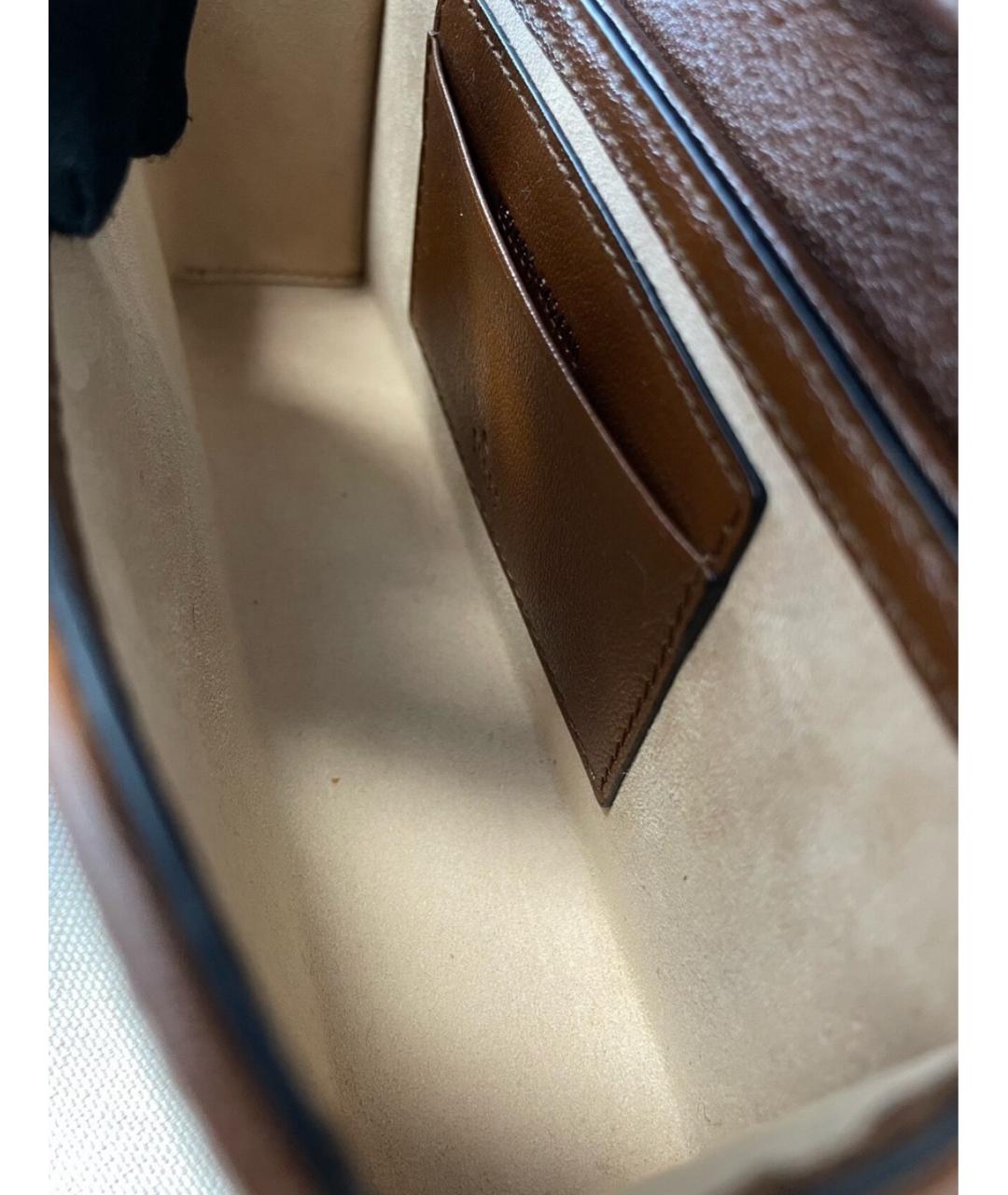 GUCCI Бежевая тканевая сумка через плечо, фото 7