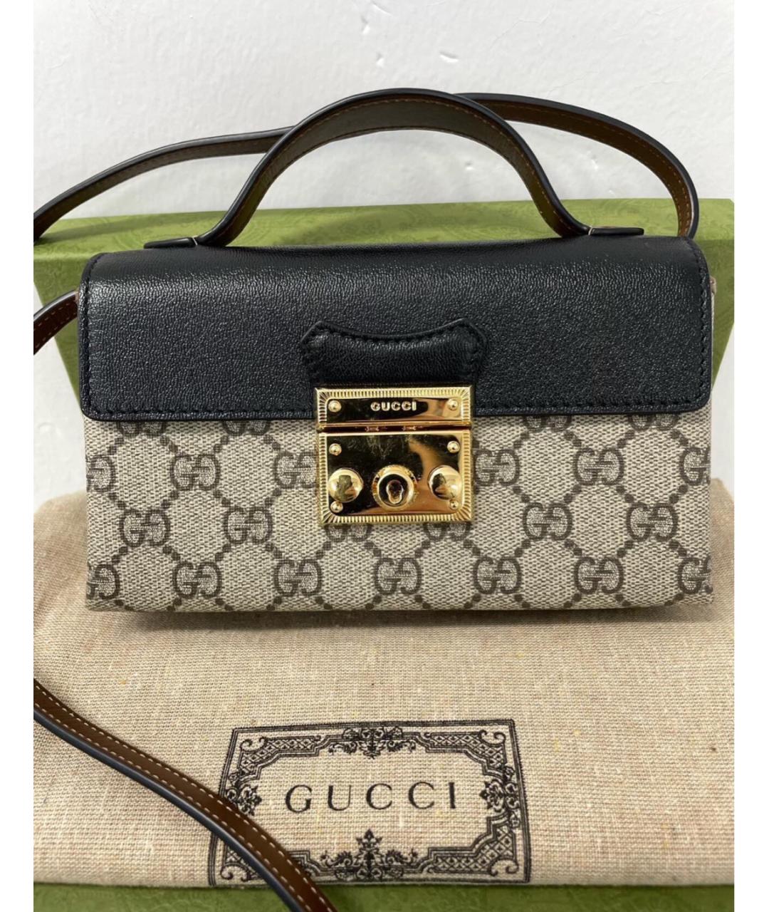 GUCCI Бежевая тканевая сумка через плечо, фото 8