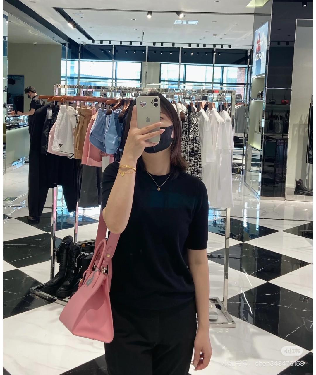 PRADA Розовая кожаная сумка тоут, фото 8