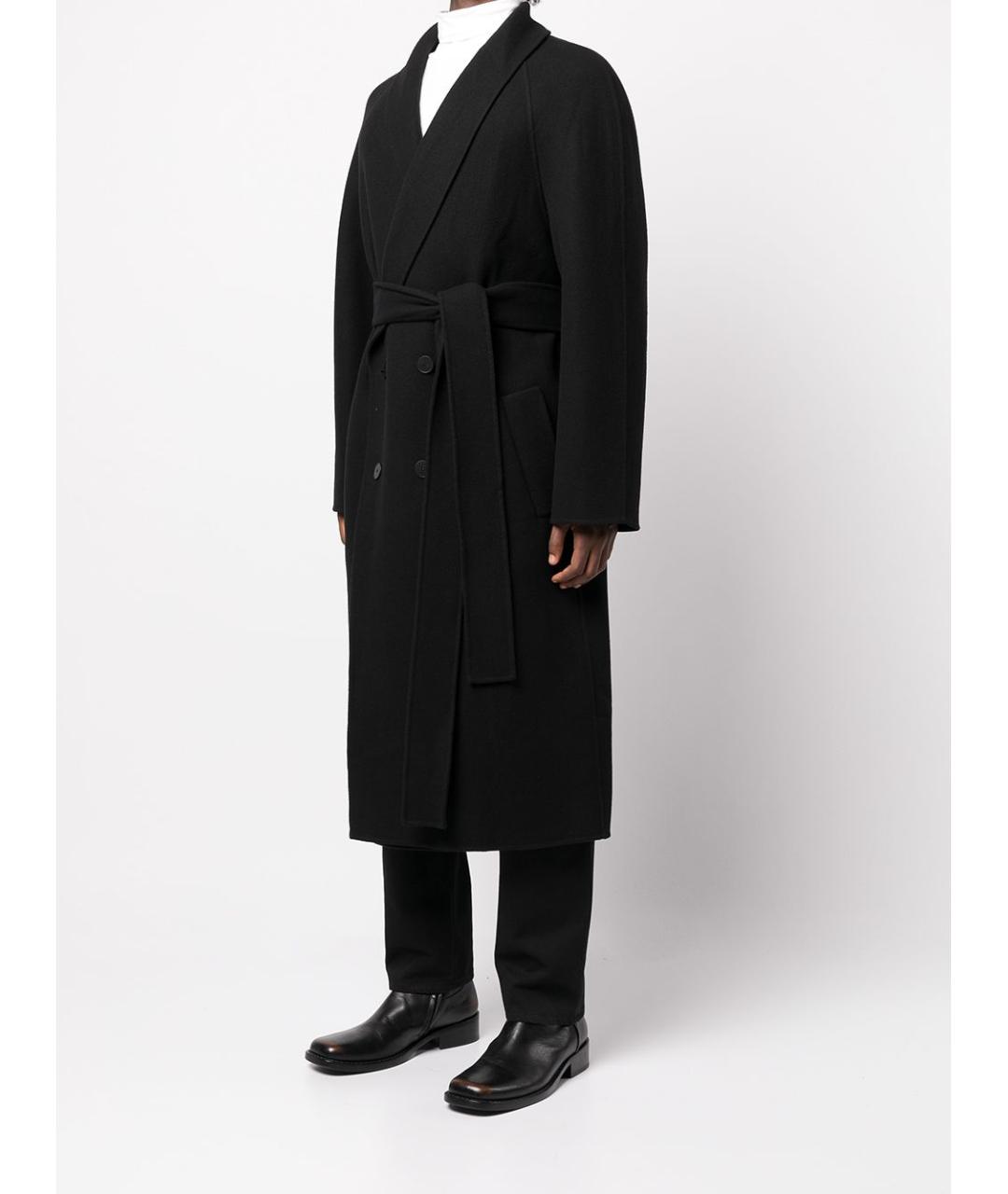 THE ROW Черное шерстяное пальто, фото 3