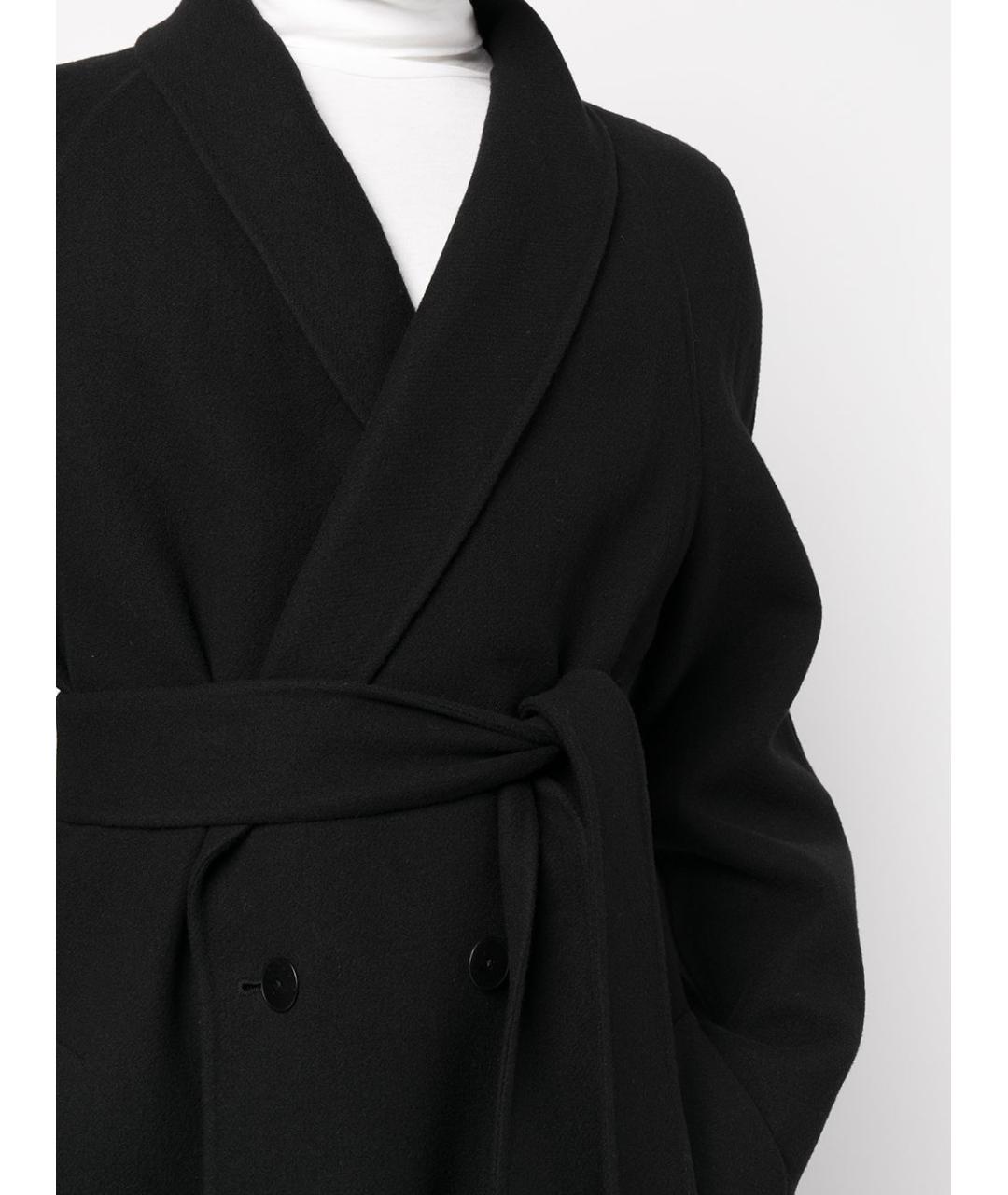 THE ROW Черное шерстяное пальто, фото 2