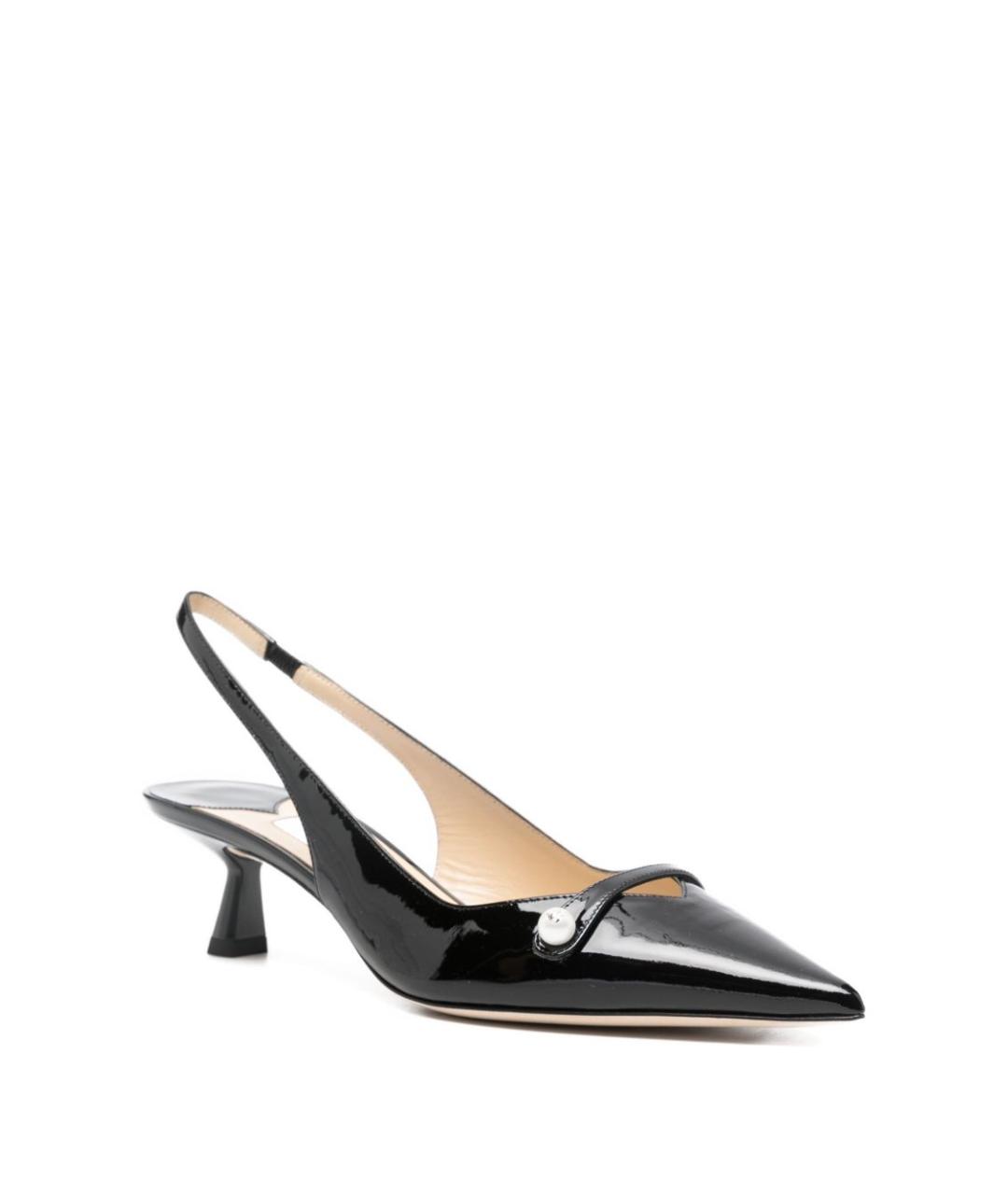 JIMMY CHOO Черные туфли из лакированной кожи, фото 4