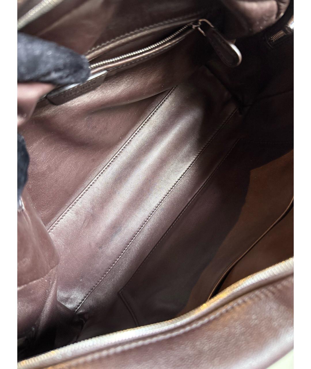 THE ROW Коричневая кожаная сумка через плечо, фото 6