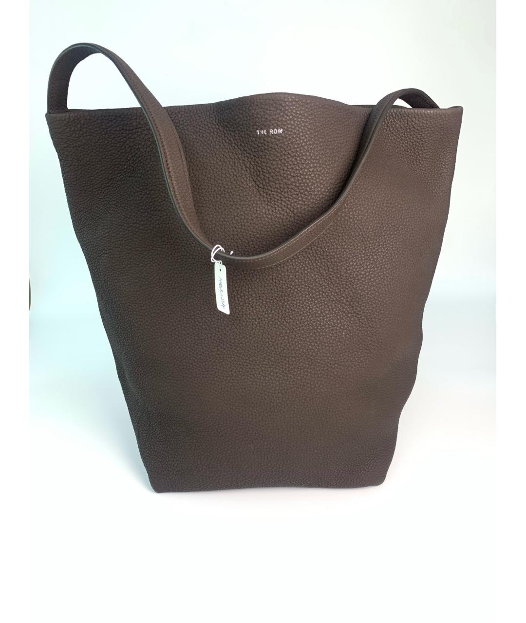 THE ROW Серая кожаная сумка через плечо, фото 5