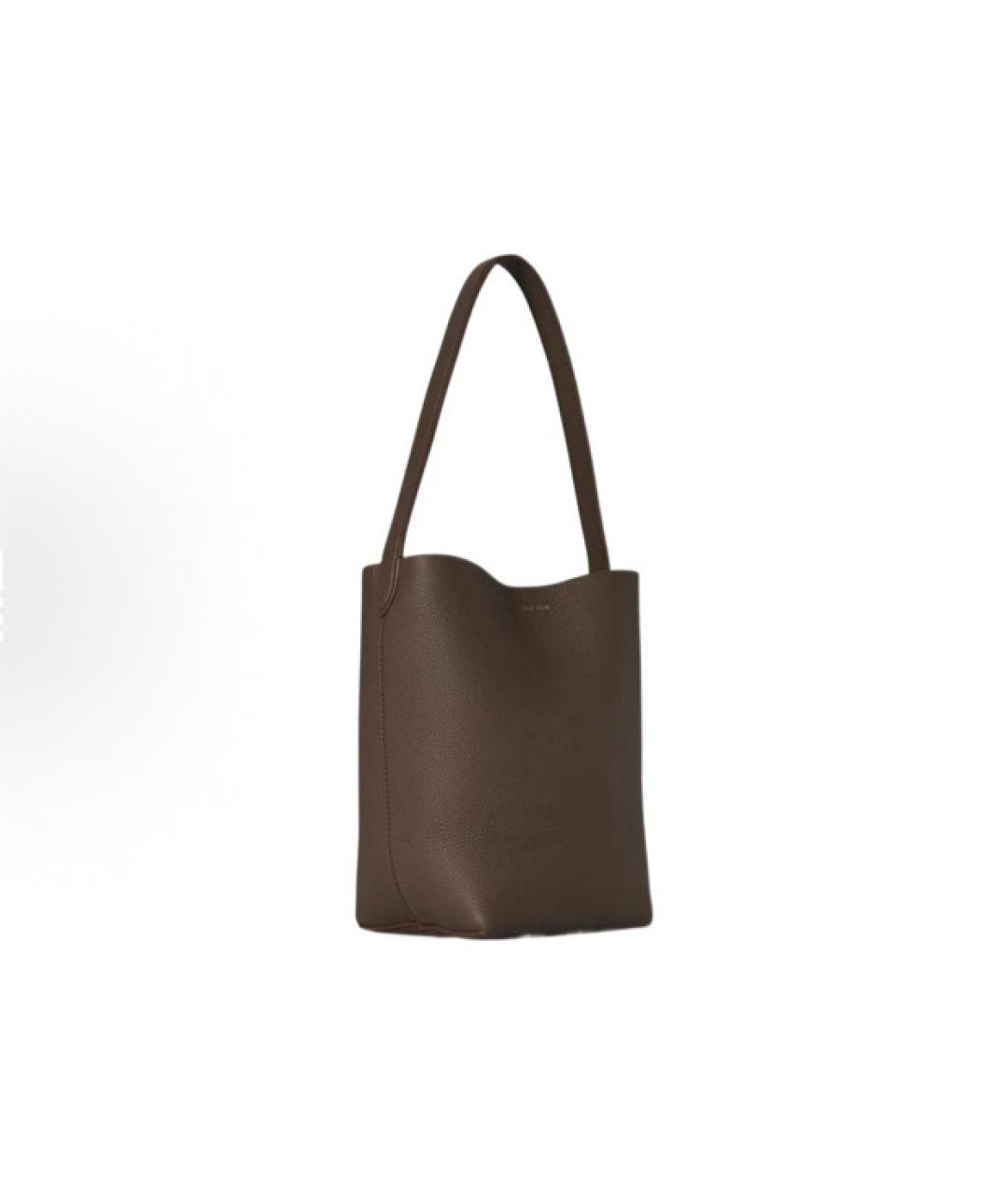 THE ROW Серая кожаная сумка через плечо, фото 7