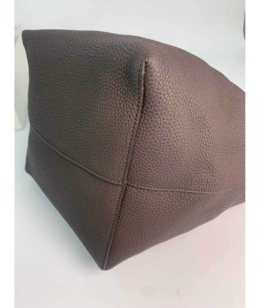 THE ROW Серая кожаная сумка через плечо, фото 4