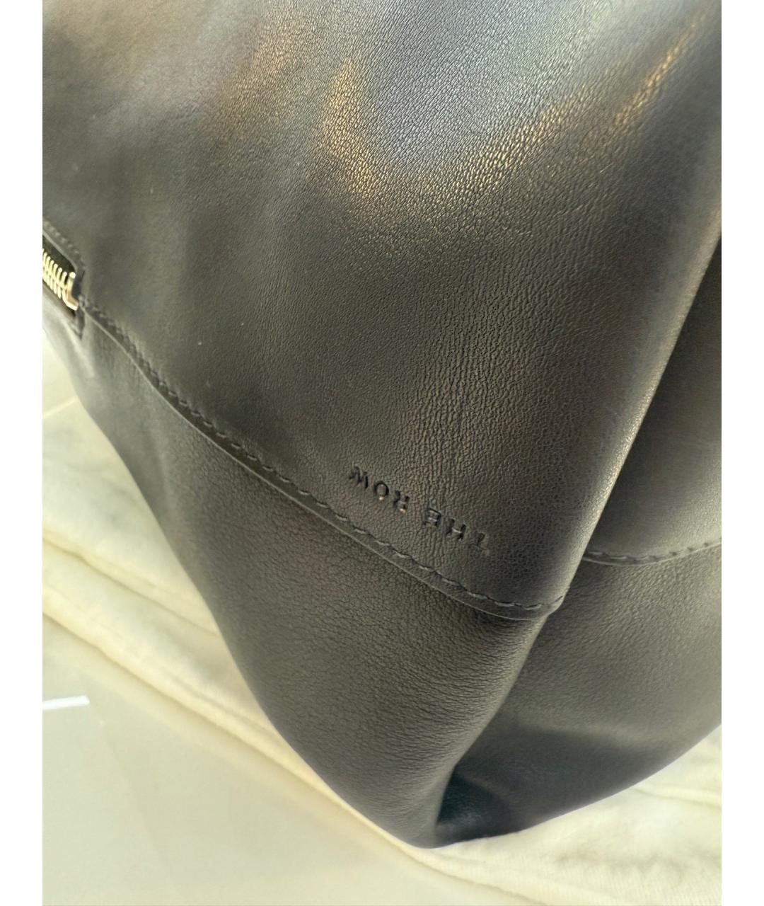 THE ROW Черная кожаная сумка через плечо, фото 4