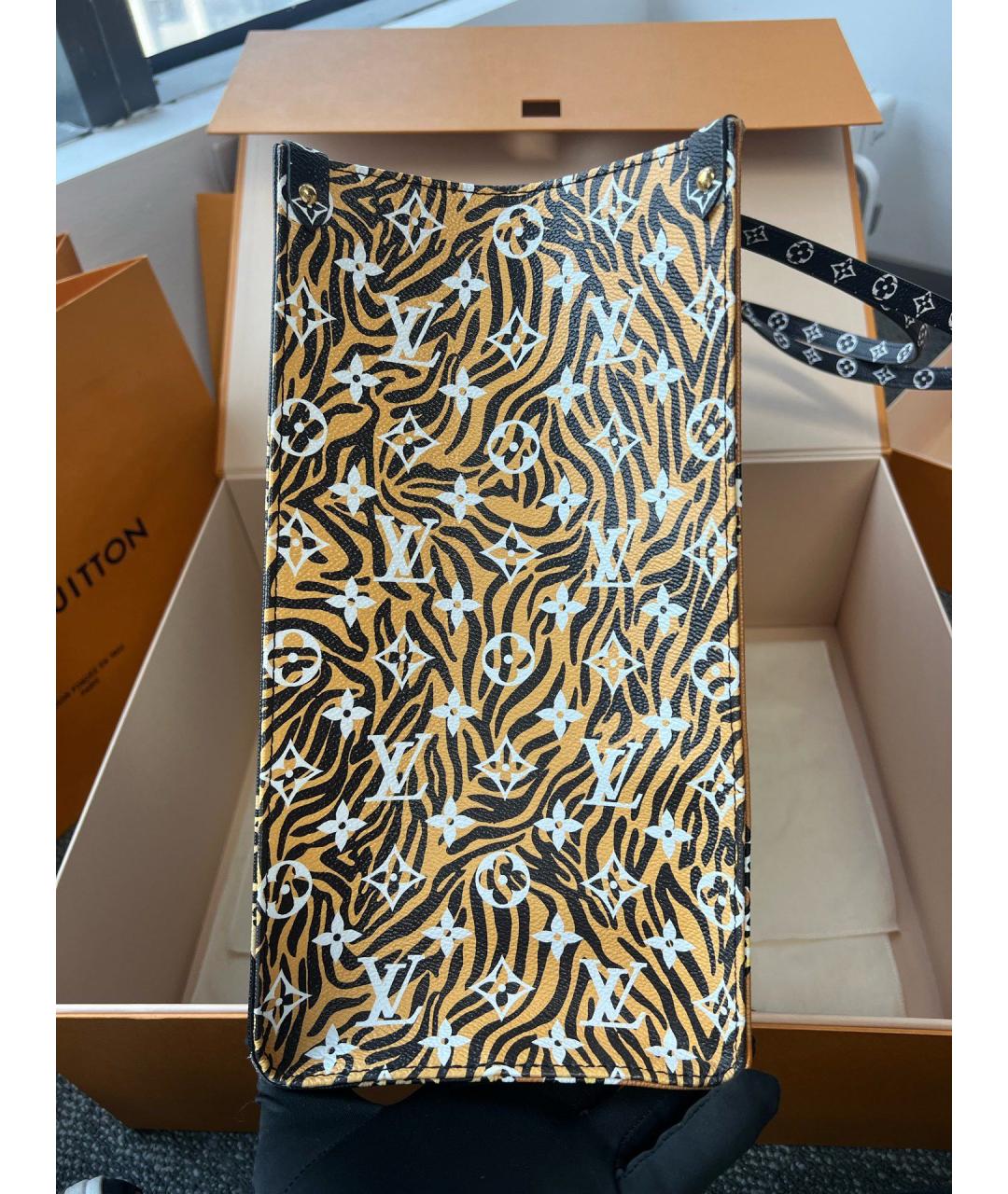 LOUIS VUITTON Черная сумка тоут из искусственной кожи, фото 2