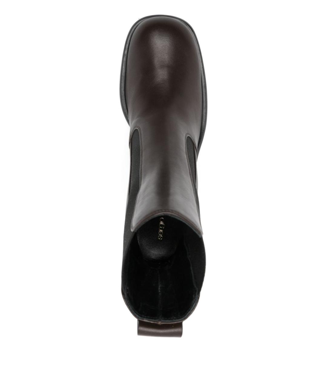 SERGIO ROSSI Коричневые кожаные ботинки, фото 3