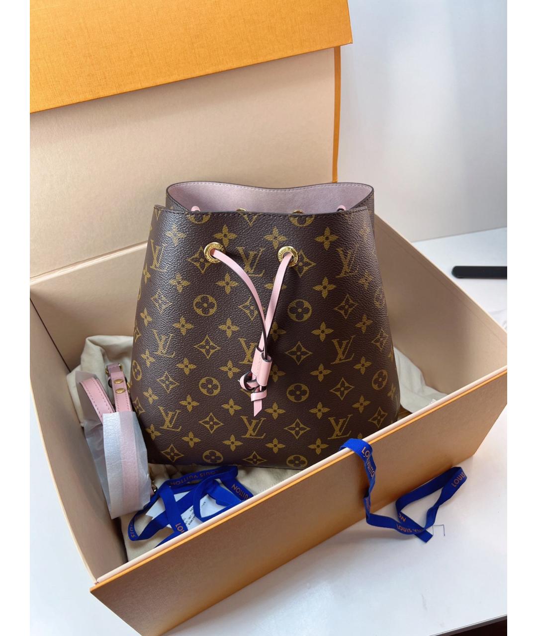 LOUIS VUITTON Розовая сумка через плечо из искусственной кожи, фото 6