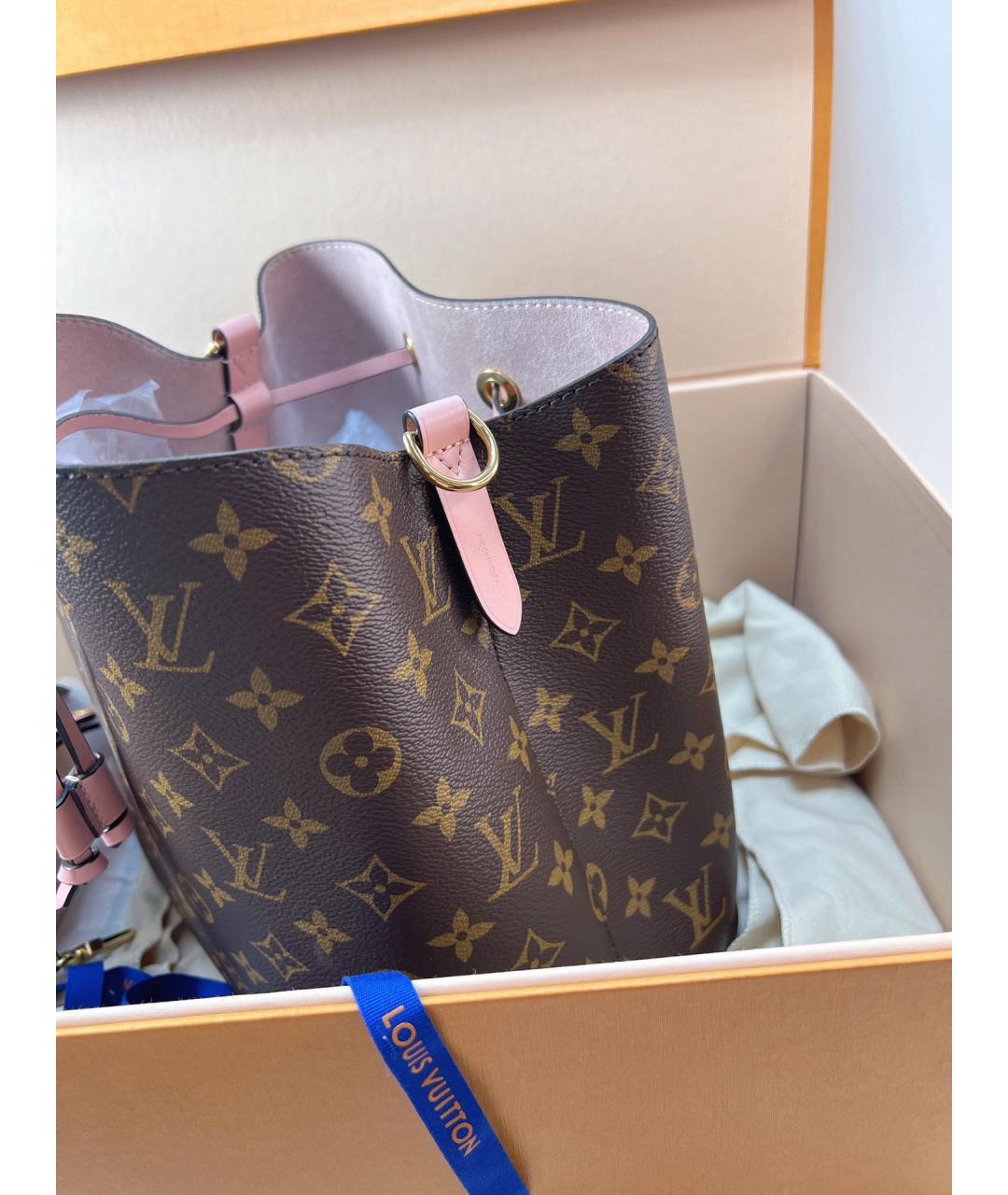 LOUIS VUITTON Розовая сумка через плечо из искусственной кожи, фото 5