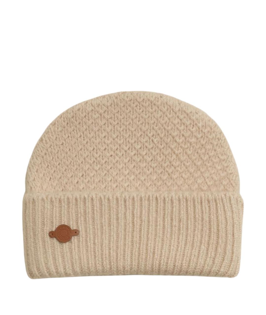 HERMES Бежевая кашемировая шапка, фото 1