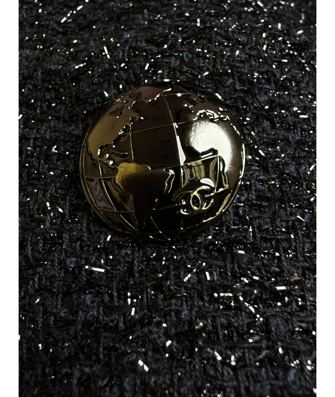 CHANEL Черное твидовое коктейльное платье, фото 6