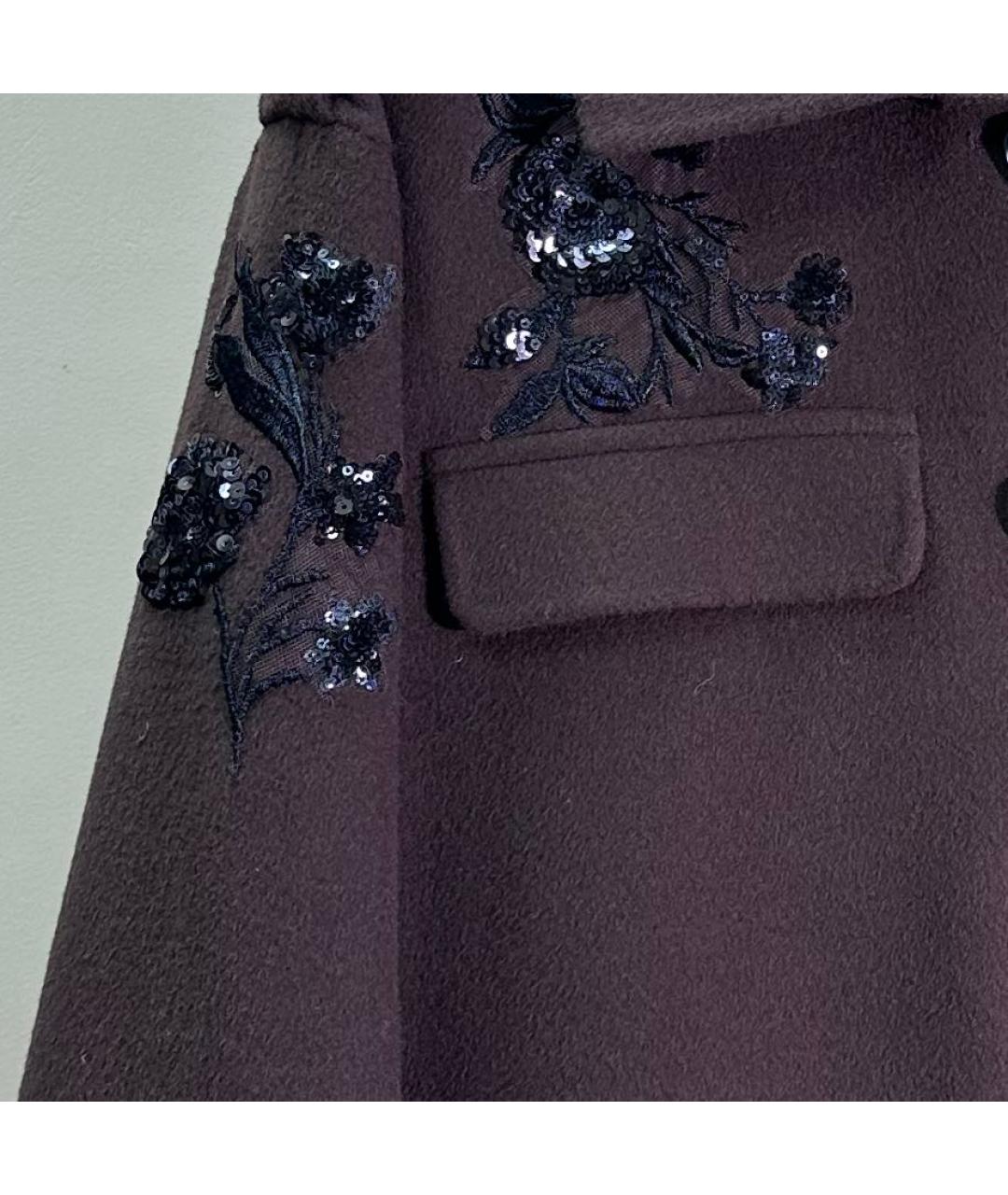 ERMANNO FIRENZE Коричневое кашемировое пальто, фото 4