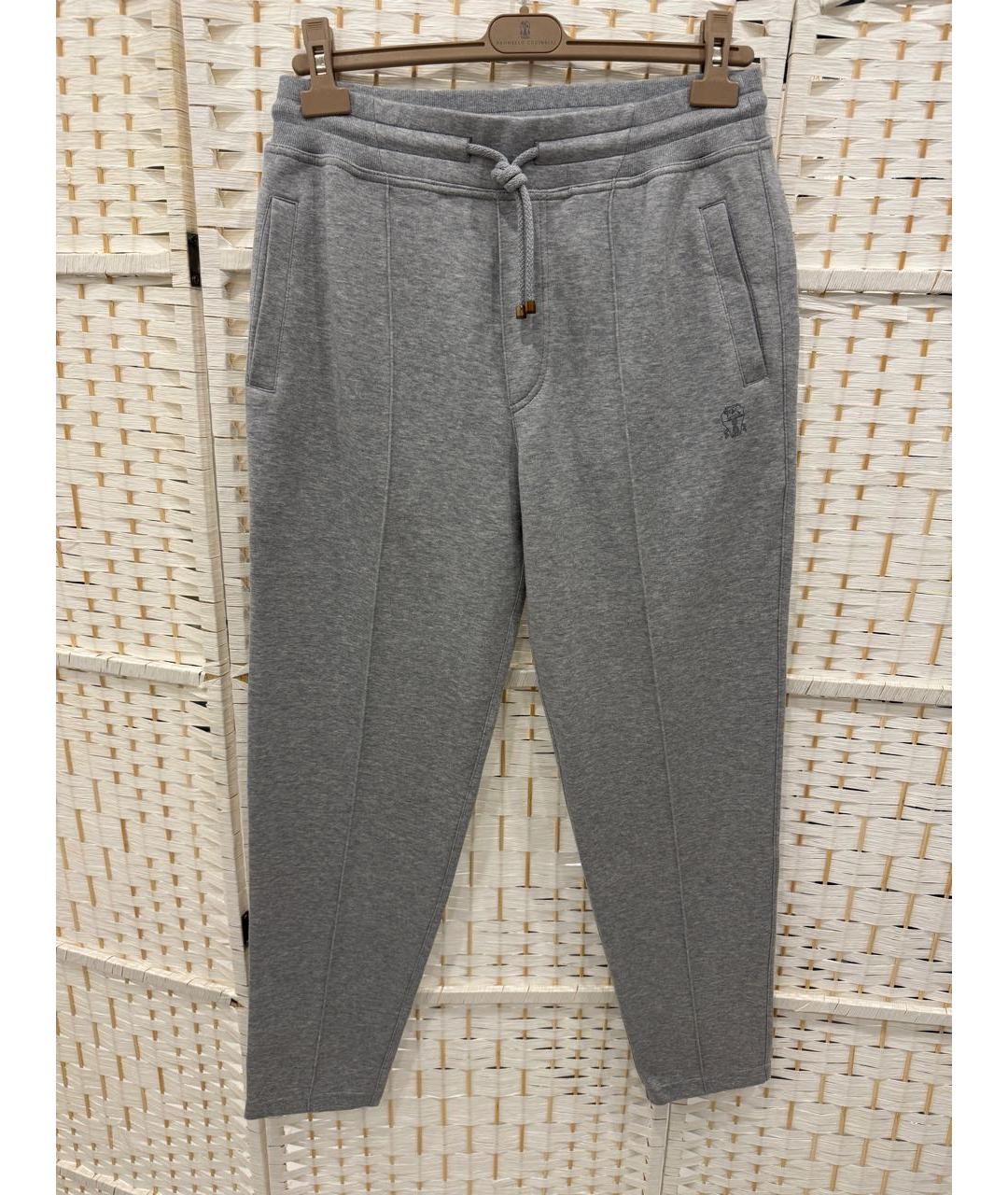 BRUNELLO CUCINELLI Серый спортивный костюм, фото 4