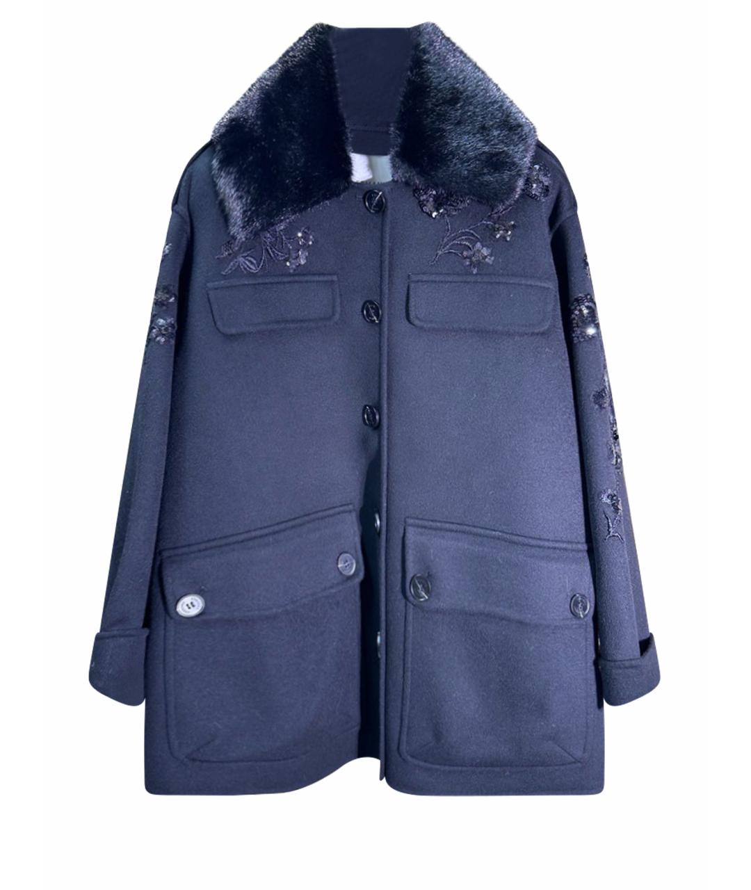 ERMANNO FIRENZE Черное кашемировое пальто, фото 1