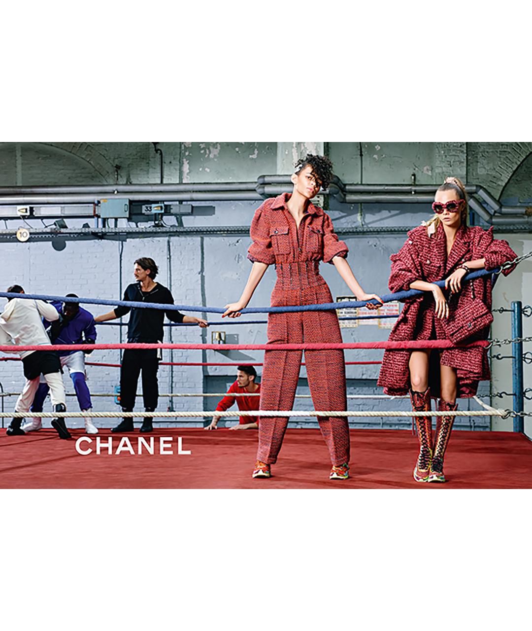 CHANEL Бордовый твидовый жакет/пиджак, фото 3