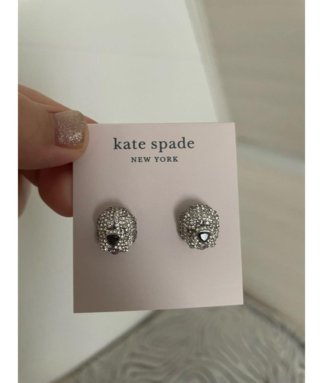 KATE SPADE Серебряные металлические серьги, фото 5