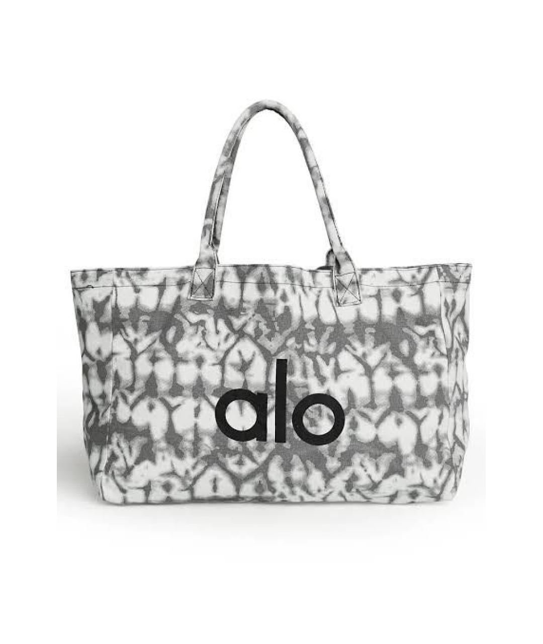 ALO YOGA Серая хлопковая дорожная/спортивная сумка, фото 2