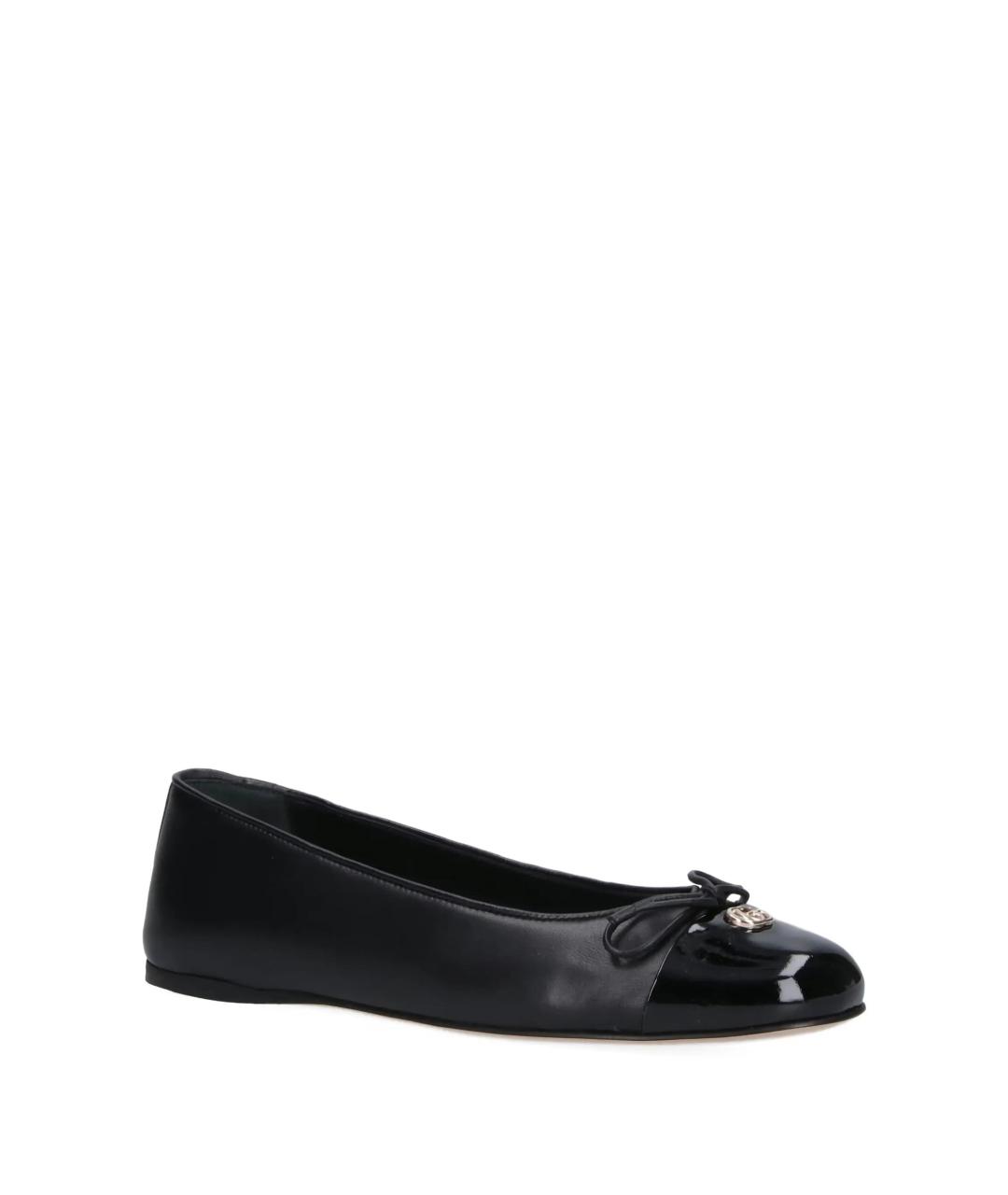 GUCCI Черные кожаные балетки, фото 3