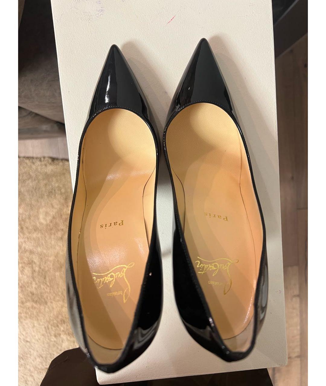 CHRISTIAN LOUBOUTIN Черные туфли из лакированной кожи, фото 3