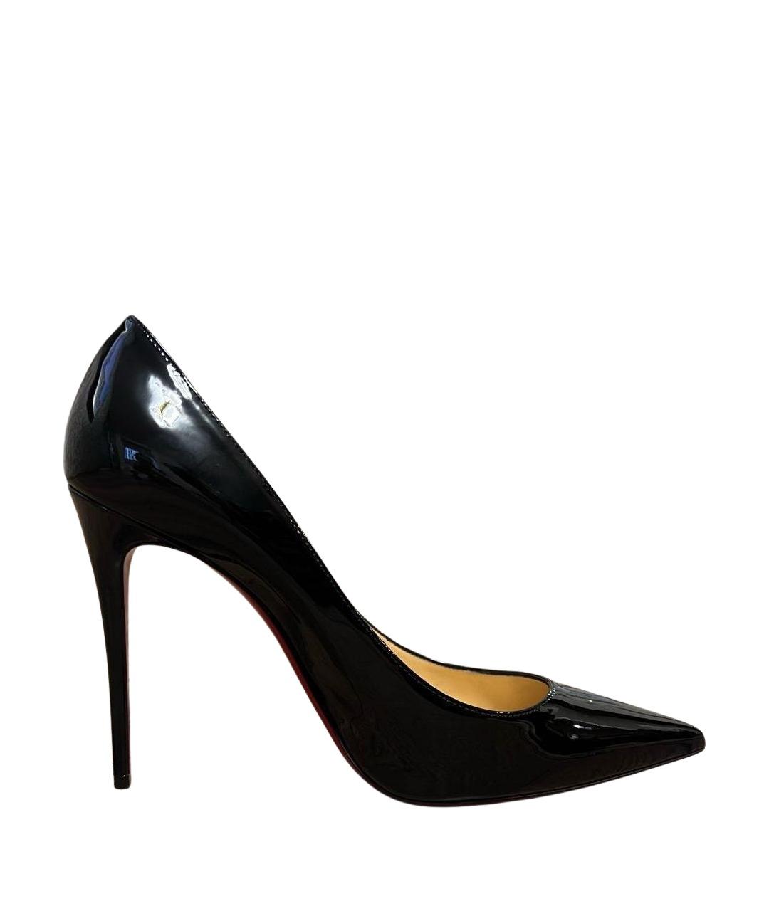 CHRISTIAN LOUBOUTIN Черные туфли из лакированной кожи, фото 1