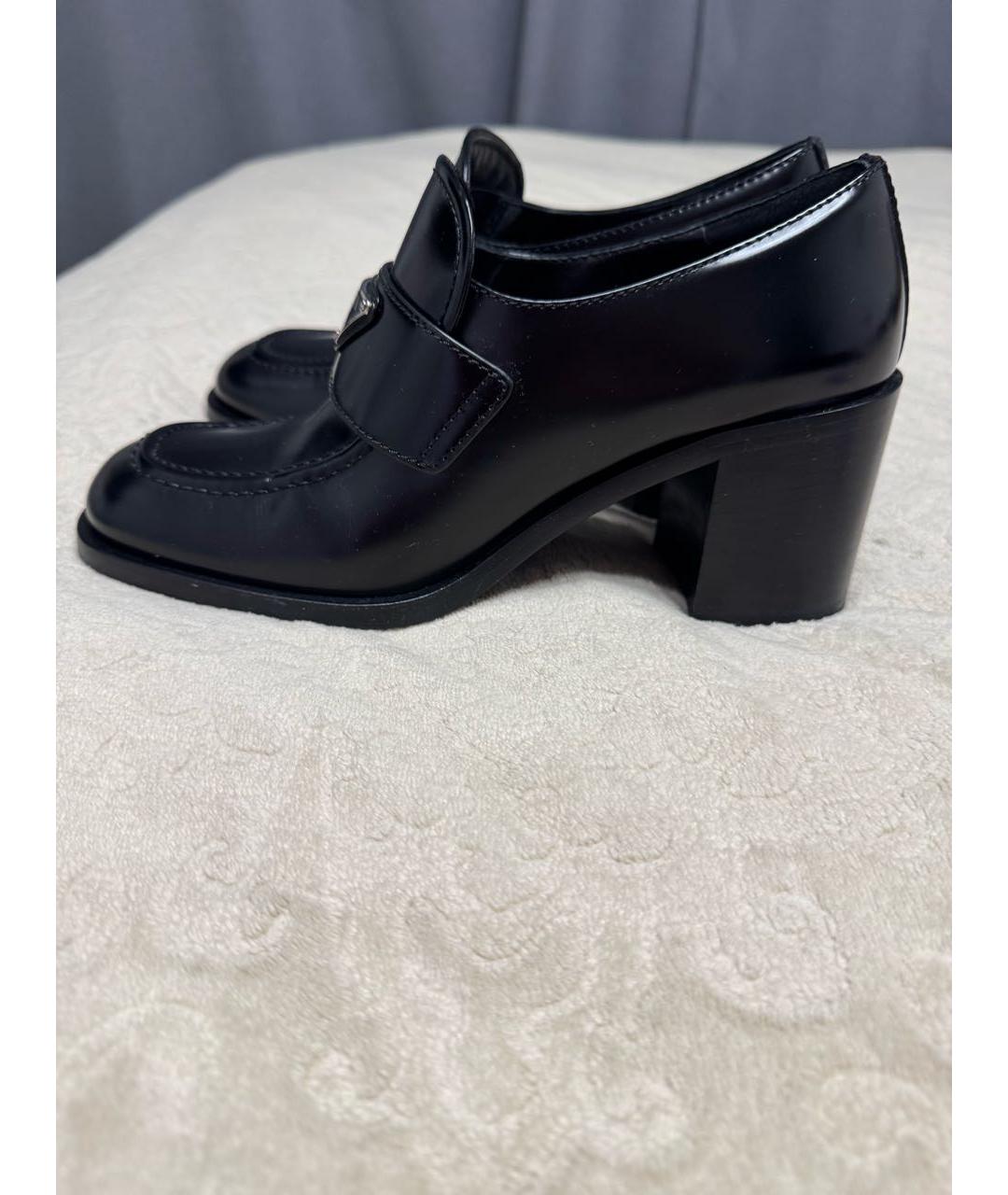PRADA Черные кожаные туфли, фото 8