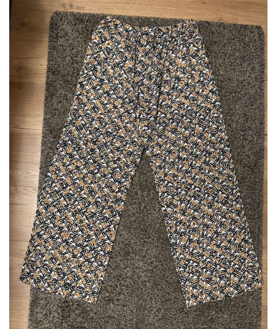 BURBERRY Мульти шелковые спортивные брюки и шорты, фото 4